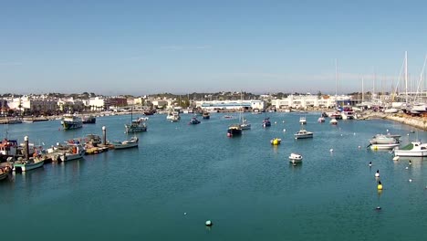 Aerial-from-the-harbor-from-Lagos-in-Portugal