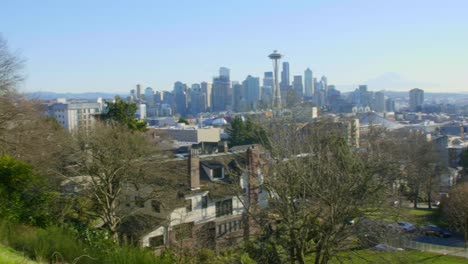 Landschaft-von-Seattle,-Space-Needle