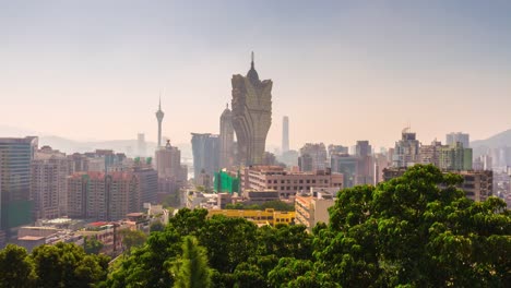 china-macau-summer-day-famous-modern-hotel-cityscape-panorama-4k-time-lapse