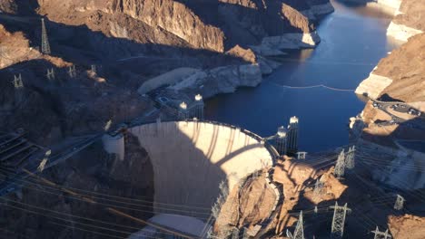 Las-Vegas,-Nevada-Aerial-view-of-Hoover-Dam