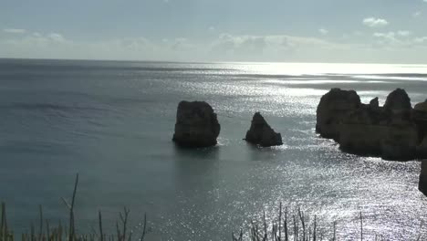 Die-Küste-der-Algarve-in-Lagos-Portugal