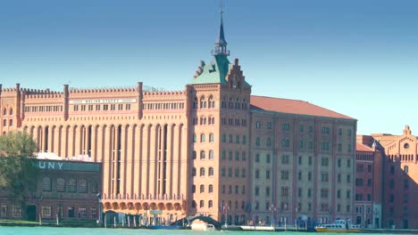 The-big-red-building-across-the-port-of-Venice