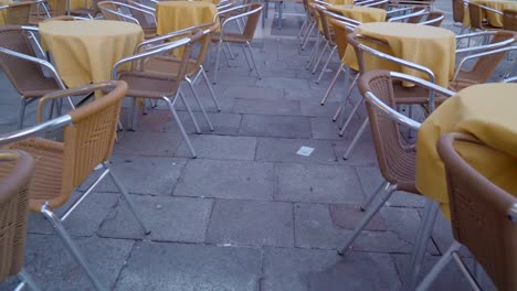 The-metal-stool-chairs-on-the-restuarant-in-Venice-Italy