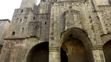 Ancient-Barcelona,-Gothic-Quarter.