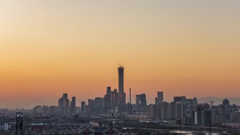 Beijing-Cbd-Sonnenuntergang-Zeitraffer