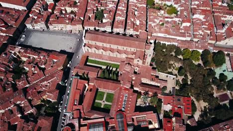 Aerial-drone-footage-video---panoramic-view-of-Florence