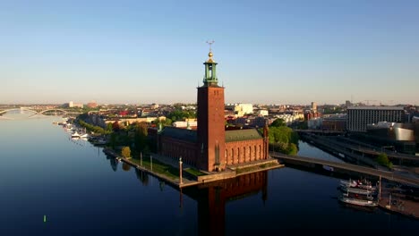 Aerial-view-of-Stockholm-City