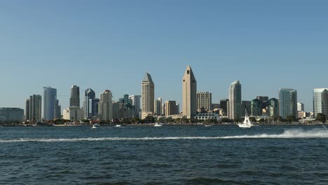 Cityscape-of-San-Diego-downtown,-California,-USA