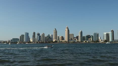 Cityscape-of-San-Diego-downtown,-California,-USA