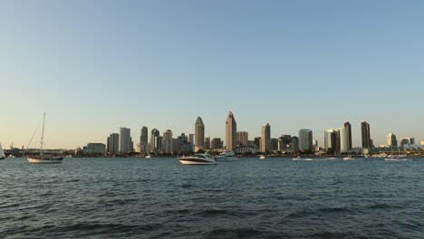 Cityscape-of-San-Diego-downtown,-California,-USA