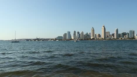 Cityscape-of-San-Diego-downtown,-California,-USA