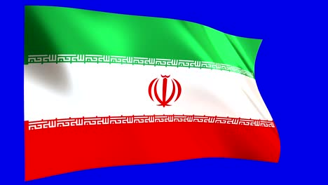 Irán-bandera-ondeando