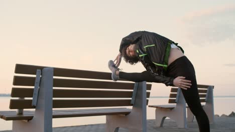 Woman-Stretching-before-Morning-Run