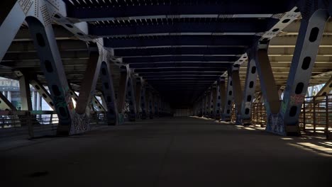 view-of-the-city-from-inside-the-spatial-structure-of-the-steel-bridge