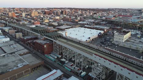 Aerial-of-Gowanus,-Brooklyn