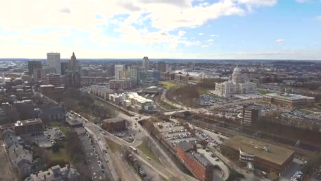 Providence-Rhode-Island-Skyline-y-State-Capitol-edificio-Aerial-2