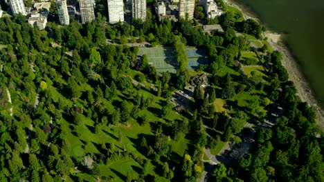 Aerial-cityscape-view-Vancouver-Skyscrapers