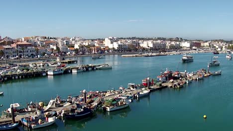 Aerial-from-the-harbor-from-Lagos-in-Portugal