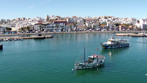 Aerial-from-the-harbor-from-Lagos-in-Portugal