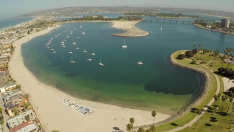 Aerial-Shot-of-Mission-Bay-in-San-Diego