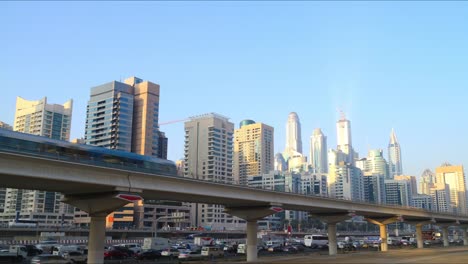 dubai-marina-lapso-de-tiempo-de-tráfico-road