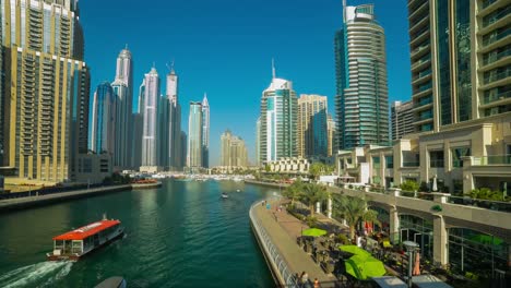 Sonnigen-Tag-Zeitraffer-von-dubai-marina