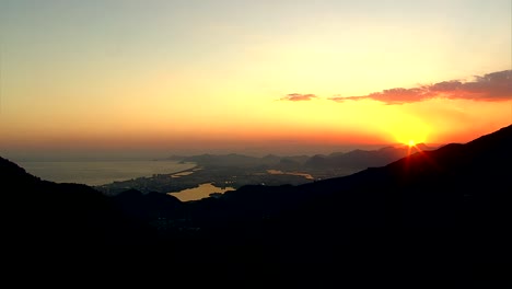 Sunset-over-Rio-de-Janeiro,-Brazil