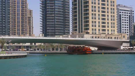 uae-sun-light-dubai-marina-bridge-panorama-4k