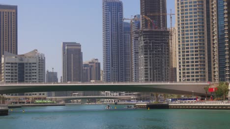 uae-day-light-summer-time-dubai-marina-gulf-bridge-4k