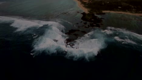 Aerial-view-of-coast-line-of-Mauritius-Island