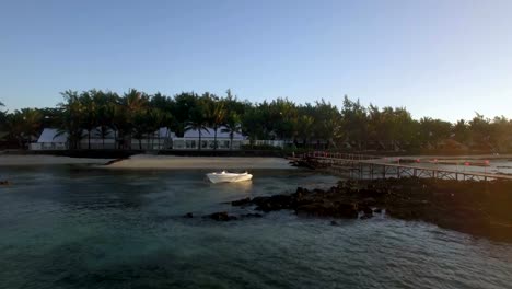 Aerial-view-of-coast-line-of-Mauritius-Island