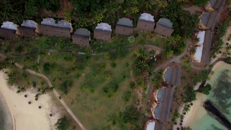 Luftaufnahme-der-Küste-Linie-und-Hotels-Bezirk-von-Mauritius-Island