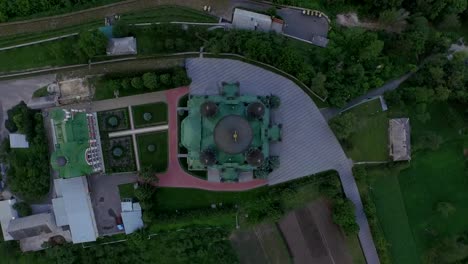 Aerial-view-of-St.-Panteleimon's-Cathedral-in-Kiev