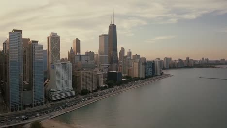 Skyline-von-Chicago---Luftbild