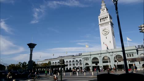 Timelapse-Del-Edificio-Del-Ferry-De-San-Francisco