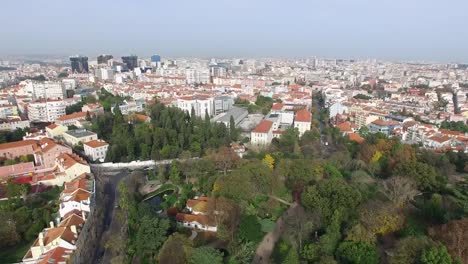 Aerial-View-of-Lisbon,-Portugal