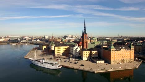 Aerial-view-of-Stockholm-City