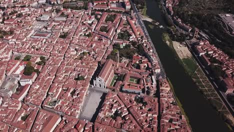 Aerial-drone-footage-video---panoramic-view-of-Florence