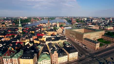 Aerial-view-of-Stockholm-City