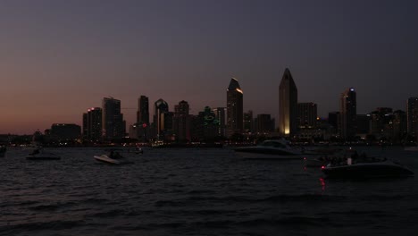 Cityscape-of-San-Diego-downtown,-California,-USA