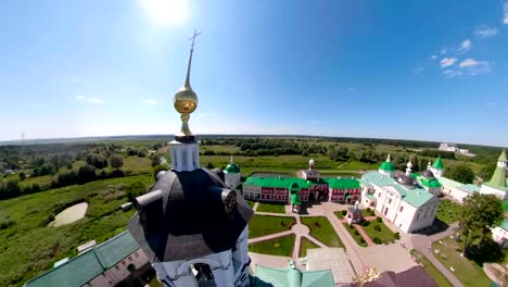 Christliche-Kirche-und-Kloster-sphärischen-panorama