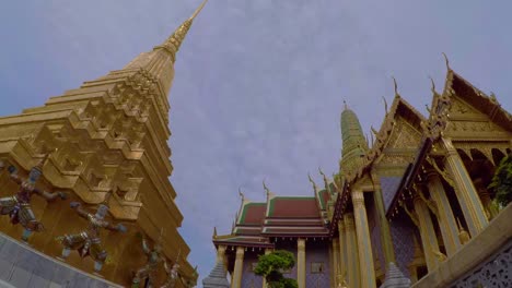 Tiempo-lapso-Wat-Phra-Kaew-(Buda-del-templo-de-Esmeralda)-Bangkok,-Tailandia