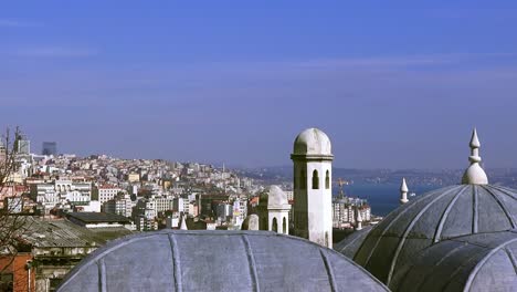 Old-Istanbul,-view-from-Suleymaniye-Mosque,--Turkey