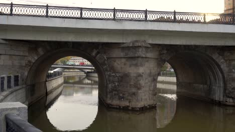 panoramic-view-of-the-embankment-of-the-city-river-and-cast-iron-fence