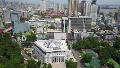 Aerial-of-Manila,-Philippines