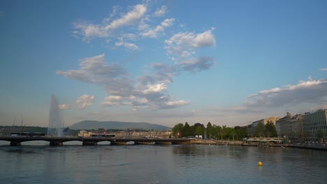 sunset-time-geneva-city-lakeside-bay-water-fountain-slow-motion-panorama-4k-switzerland