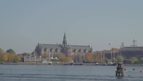 View-of-the-sea-water-in-the-city-of-Stockholm-in-Sweden