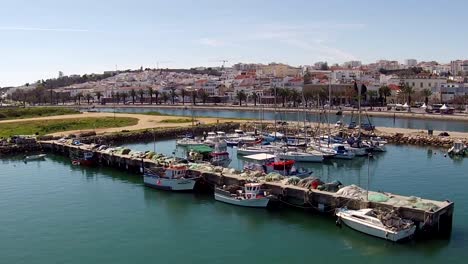 Aerial-from-the-harbor-from-Lagos-in-Portugal