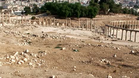 Forum-nach-Jerash,-Jordanien