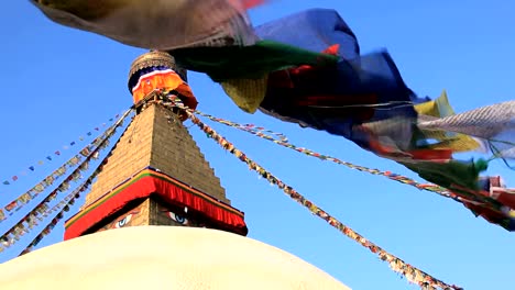 Boudhanath-buddhistische-Tempel,-Nepal